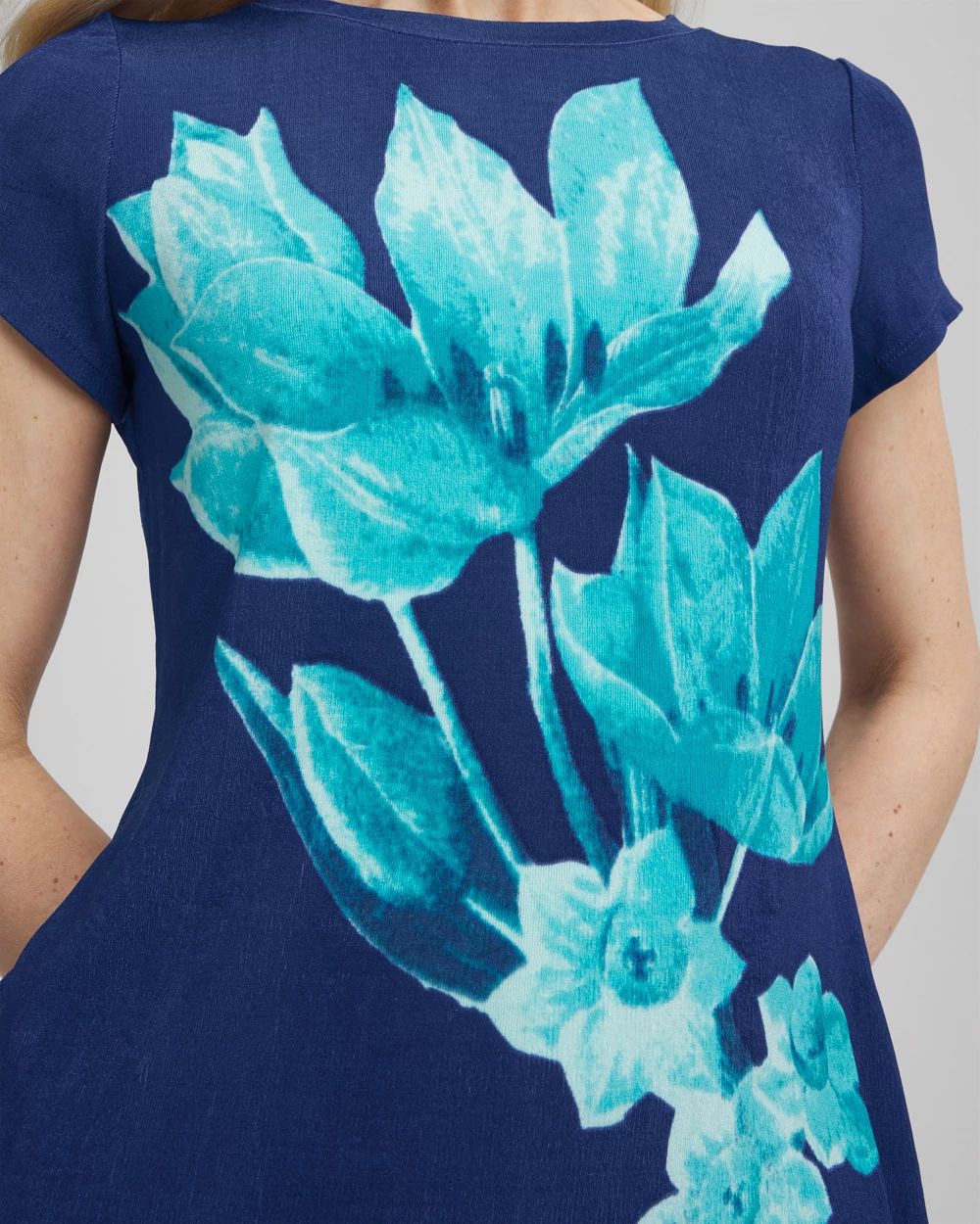 Travelers™ Wildflower Cap-Sleeved Top | Chico's